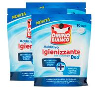 Omino Bianco - Additivo Igienizzante Idrocaps, Capsule Idrosolubili per Bucato,