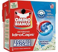 OMINO BIANCO DETERSIVO IDROCAPS + SMACCHIATORE MUSCHIO BIANCO 20LAV 20CAPS