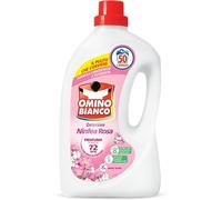 Omino Bianco - Detersivo Lavatrice Liquido, 50 Lavaggi, Rispetta Colori e Tessuti, Fresco Profumo di Ninfea Rosa, 2000 ml