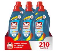 Omino Bianco Detersivo Lavatrice Liquido Color+, 210 Lavaggi, 1400 ml x 6
