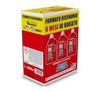 Omino Bianco - Detersivo Lavatrice Liquido Scioglimacchie 2in1, 150 Lavaggi, Rimuove Macchie Difficili, Rispetta Bianchi e Colorati, 2000 ml x 3 Confezioni