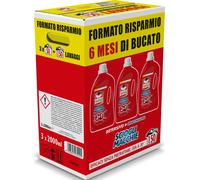Omino Bianco Detersivo Lavatrice Liquido Scioglimacchie 2in1, 2000 ml x 3 | Rimu