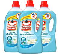 Omino Bianco Detersivo Liquido 2600ml x3, Muschio Bianco, 52 Lavaggi
