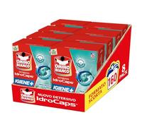 Omino Bianco Idrocaps - Detersivo Lavatrice in Capsule Igiene, 20 Lavaggi, Efficace a Basse Temperature, Profumo Freschezza Alpina, 20 Caps