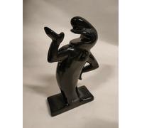 Omino ceramica Pubblicità Lagostina Nero 30cm, Carosello anni 70