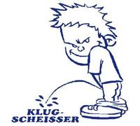 Omino di applikations Sticker - klugs cheisser - ca. 15 cm - 303627 - Colori assortiti