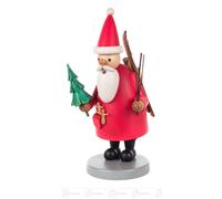 Omino Fumatore Babbo Natale Altezza = 26cm Nuovo Erzgebirge Incensiere Rauchmann