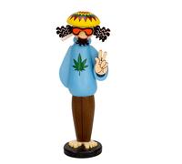 Omino Fumatore Bob Der Stoners Bxhxt 9x26x7cm Nuovo Rauchmann Rauchermann