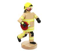 Omino Fumatore il Pompiere Moderno, Beige Uniforme Altezza 23 CM Nuovo Figura
