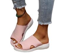 OMIREL Sandali Punta Aperta Moda Donna Pantofole Ortopediche Estive Slingback Ortopedico Slide Sandali Sportivi Gladiatore Sandali Estive Scarpe,Rosa,US8/EU39