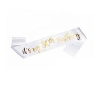 OMISS Perfetto Bianco e Oro È il mio X Compleanno - Goditi il tuo Compleanno (Bianco), Unique