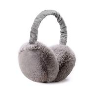 omitium paraorecchie donna regolabile, Plush Earmuffs Paraorecchie Scaldini per Orecchie da Donna Inverno Vento/Freddo Paraorecchie per Moto Bike sci viaggio in esecuzione regalo di natale-Grigio