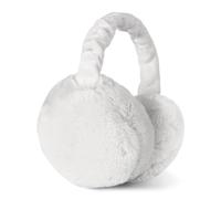 omitium Scaldaorecchie, invernali, pieghevoli, regolabili, in peluche, comodi e morbidi per l'inverno, per l'equitazione, caldi paraorecchie per uomo e donna, bianco, 1