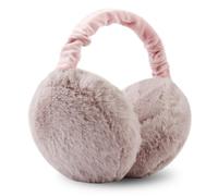omitium Scaldaorecchie, invernali, pieghevoli, regolabili, in peluche, comodi e morbidi per l'inverno, per l'equitazione, caldi paraorecchie per uomo e donna, Polvere per la pelle, 1