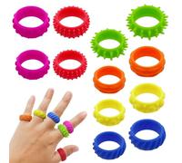 OMJMYY 12 Pezzi Fidget Anello Toys Sensoriale Autismo Giocattolo per Bambini Adulti Giocattoli Fidget Anelli Sensoriali Fidget Squishy Toy Per Ragazzi Ragazze Antistress E Ansia Autismo E ADHD