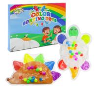 OMJMYY 2 Pezzi Giocattolo Sensoriale Antistress Bambini Fidget Game Giocattoli Montessori Color Sorting Toys Giochi Sensoriali Autismo Giocattoli Calmanti Giochi Autismo per ADHD(Riccio Tartaruga)