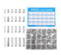 OMJMYY 390 Piezas Molle a Compressione, 24 Dimensioni Kit Assortito Di Molle, Assortimento di Molle, Molle a Trazione con Scatola per Diy Artigianato Riparazione,Riparazioni Auto a Domicilio