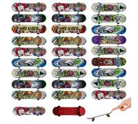 OMJMYY Set di 30 mini skateboard per dita - Giocattolo di skateboard cool - Perfetto per le feste dei bambini - Regalo di Natale