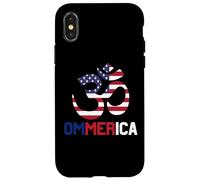 Ommerica OM Yoga Bandiera americana 4 luglio Yogi Yogini Custodia per iPhone X/XS