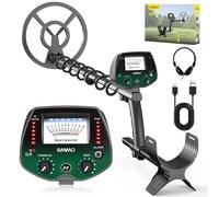 OMMO Metal Detector Professionali per Adulti e Bambini, Pinpointer Metal Detector Ricaricabile USB, 3 Modalità, Alta Precisione, Bobina di Ricerca Impermeabile IP68, Verde
