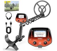 OMMO Metal Detector Professionali per Adulti e Bambini, Pinpointer Metal Detector Ricaricabile USB, 3 Modalità, Alta Precisione, Bobina di Ricerca Impermeabile IP68, Arancione