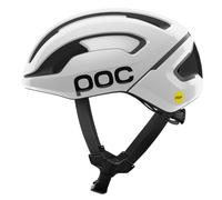 Casco da bici da strada POC Omne Air MIPS (Bianco Idrogeno/Nero Uranio Opaco con Logo) M (54-59 cm)