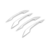 OMNHGD Accessori Styling Dell'auto Rivestimento Maniglia Esterna Della Portiera Per A4 B9 A5 F5 Q5 FY 2018-2019(Argento)