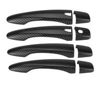 OMNHGD Adesivo Modanatura Maniglia Portiera Esterna Dell'auto Per N&issan Per Qashqai 2016-2019(Smart Carbon)