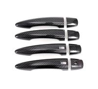 OMNHGD Modanatura Rivestimento Maniglia Esterna Portiera Auto Accessorio Protettivo Per N&issan Per Rogue 2021-2023(Smart Carbon)