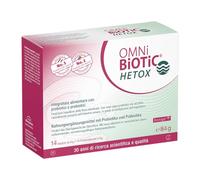 OMNi BiOTiC HETOX | Funzionalità epatica: un aiuto dall'intestino | Polvere | Integratore alimentare con probiotici e prebiotici | VEGANO | 14 bustine da 6 g