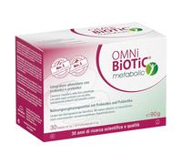 OMNi BiOTiC® metabolic | 30 Bustine da 3 g | Integratore alimentare con probiotici e prebiotici | Per un intestino “in forma”| Polvere | Con 7 Ceppi Probiotici vivi ed attivi | VEGANO | Senza OGM |