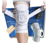 Omni Fit® KneeFlex Ultra - Ginocchiera per rotuli, fasce stabilizzanti, 4 compresse, rottura del menisco, artrite, allevia il dolore al ginocchio, ACL per sport e riabilitazione (medio)