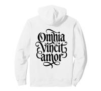 Omnia Vincit Amor Latin Love conquista Tutti Felpa con Cappuccio