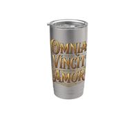 Omnia Vincit Amor Tutto è conquistato dall'amore Bicchiere termico in acciaio inox doppia parete