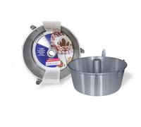 Omniacasa Stampo In Alluminio Con Cono Estraibile Per Torte Americane Chiffon Cake Torta Angelo Ciambella 26 Cm