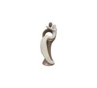 Omniacasa Statuetta Coppia 31cm Ceramica Bianco/Tortora Stile Moderno