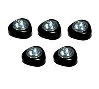 OmniaLaser 5XB038LF 5PCS Luce Notturna, Luci Armadio Led Senza Fili, Luce Adesiva a Batteria per Armadio, Corridoio, Scale, Garage, Camera Bambini, ecc