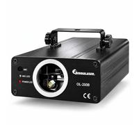 OmniaLaser OL-250B Effetto Luce Professionale Blu per Spettacolo, Oltre 100 Disegni e 300 Effetti, Sound Active e Automatico