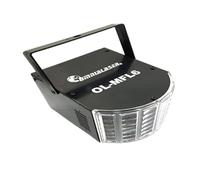 OmniaLaser OL-MFL6 Effetto Luce LED Mini Derby con Microfono Interno, Controllo DMX e Modalità Automatica