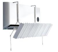 Omnidirectional Rotation Deflector: The AC vent deflector uses an omnidirectional rotation design to let you freely adjust airflow, preventing direct cold while delivering even cool distri