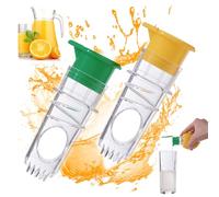 Omnikryp 2 Pezzi Manuale Juicer Lemon Squeezer, Spremiagrumi Manuale, Manuale di Plastica Lemon Juicer, per Juicing Arancio e Altri Frutti Senza Hull (Giallo, Verde)