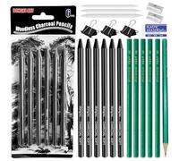 Omnikryp 21 Pezzi Matite da Disegno Set, Kit Disegno rofessionale con Matite a Carboncino Temperamatite Gomma per Cancellare, per Schizzo, Ombreggiatura, Sfocatura, per Artisti Principianti Studenti