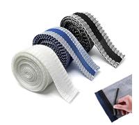 Omnikryp 3 Pezzi Nastro Termoadesivo, Orlo Svelto Termoadesivo Forte, Senza Cuciture Nastro Adesivo per Orlo Pantaloni, per Pantaloni, Vestiti, Tende, Progetti Artigianai (2,5 cm x 10 m)