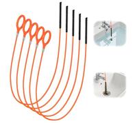 Omnikryp 5 Pezzi Sonda Sturatubi, 81 cm Flessibile Stura Lavandini e Scarichi Professionale, Riutilizzabile Spirale per la Pulizia dei Tubi, per Cucina, Bagno e Fogne