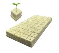 Omnikryp 50 Pezzi Lana di Roccia, Roccia Cubi, Blocchi Idroponici Rockwools Cubi permeabilità Ecologica per Verdure Coltivazione Talee Trapianto di Cultura Soilless Propagazione di Piante Clonazione