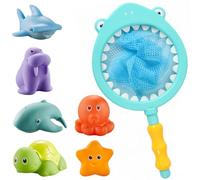 Omnikryp Giochi Bagnetto, Giocattoli da Bagnetto per Bambini, Giocattolo Vasca da Bagno Silicone, Giocattolo con Ventosa per Acqua dei Cartoni Animati