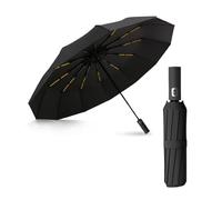 Omnikryp Ombrello Pieghevole, Ombrello Antivento Automatico, Umbrella anti UV Tascabile da Viaggio, Compatto, per Uomo e Donna, Sole e Pioggia Umbrella