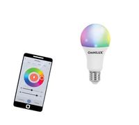 Lampada LED WiFi RGB+CCT OMNILUX E27 - Controllo App, Alexa, Google Home
