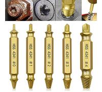 Omninmo Kit estrattore a vite danneggiato, set estrattore a vite spogliato, estrattore in titanio rotto strumenti di manutenzione perno strumento di rimozione vite fai da te, estrattore bullone rotto