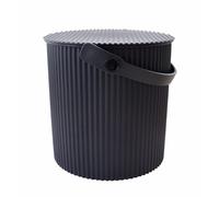 Hachiman Omnioutil secchio, misura media, 10 l, con coperchio, colore nero
